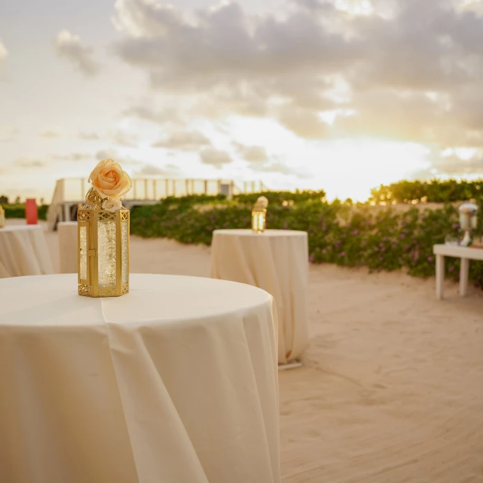 Cocktail party on the beach at Nickelodeon Riviera Maya