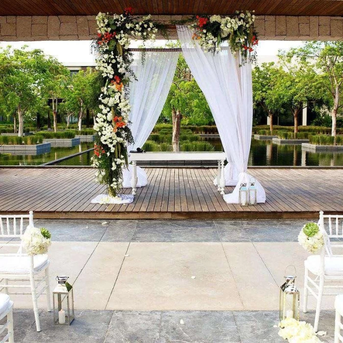 Ceremony decor at Nizuc Akan Terrace