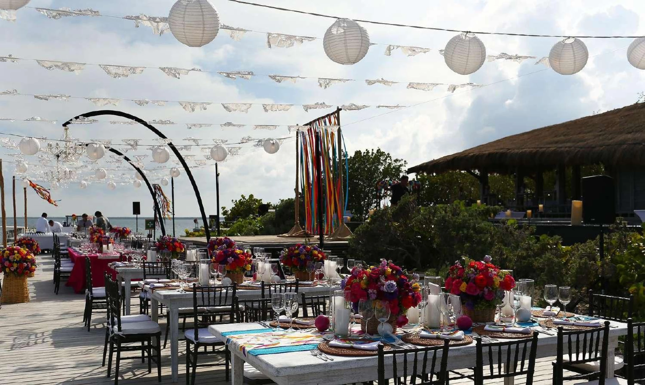 La punta grill terrace and lower deck at Nizuc Resort and Spa