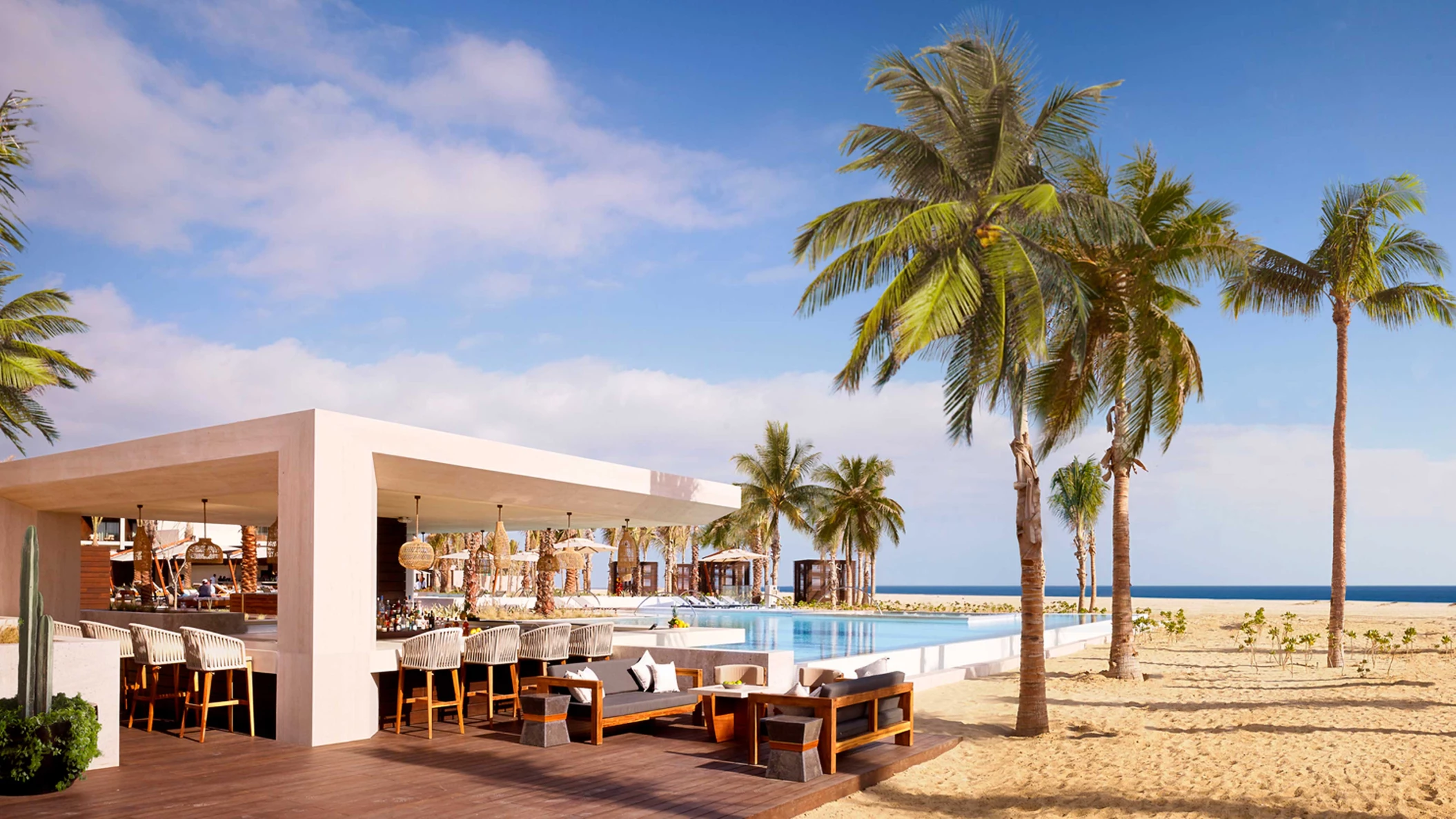 Beach bar at Nobu Hotel Los Cabos