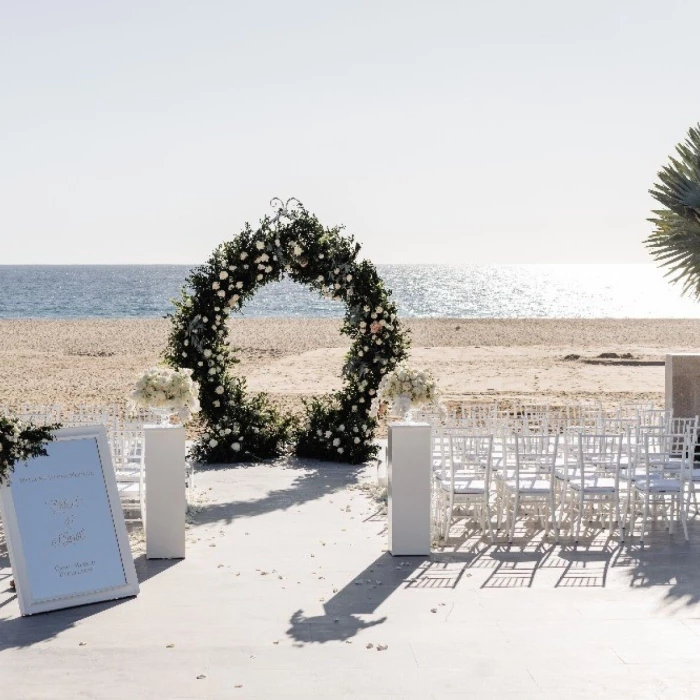 Shiawase terrace wedding venue at Nobu Los Cabos