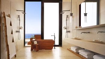 Bathroom suite at Nobu Hotel Los Cabos