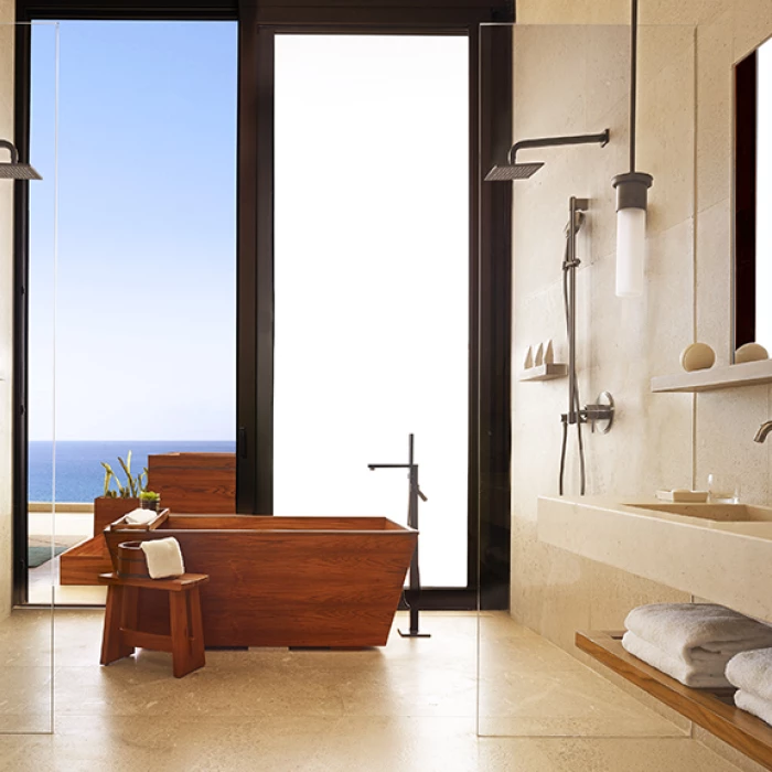 Bathroom suite at Nobu Hotel Los Cabos