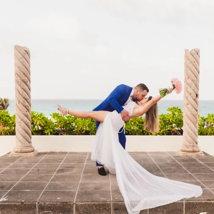 Ceremony on the prosperity columns at Now Emerald Cancun