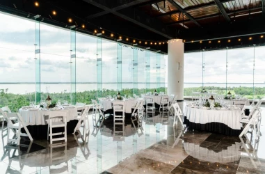 Dinner reception on the spice restaurant at Now Emerald Cancun