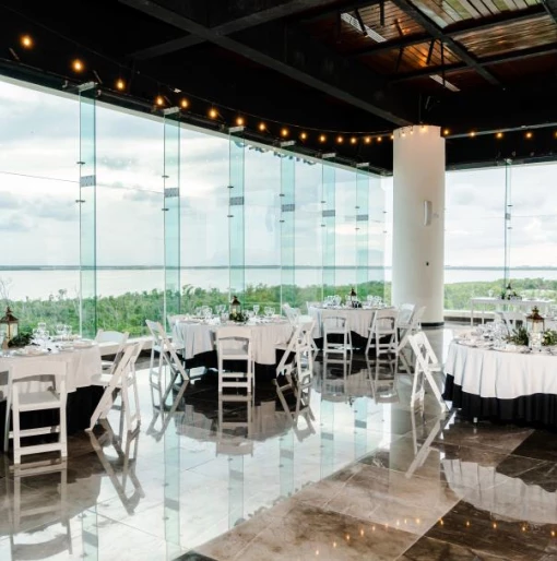 Dinner reception on the spice restaurant at Now Emerald Cancun