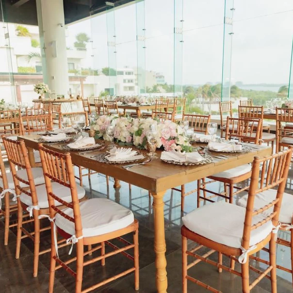 Dinner reception on the spice restaurant at Now Emerald Cancun