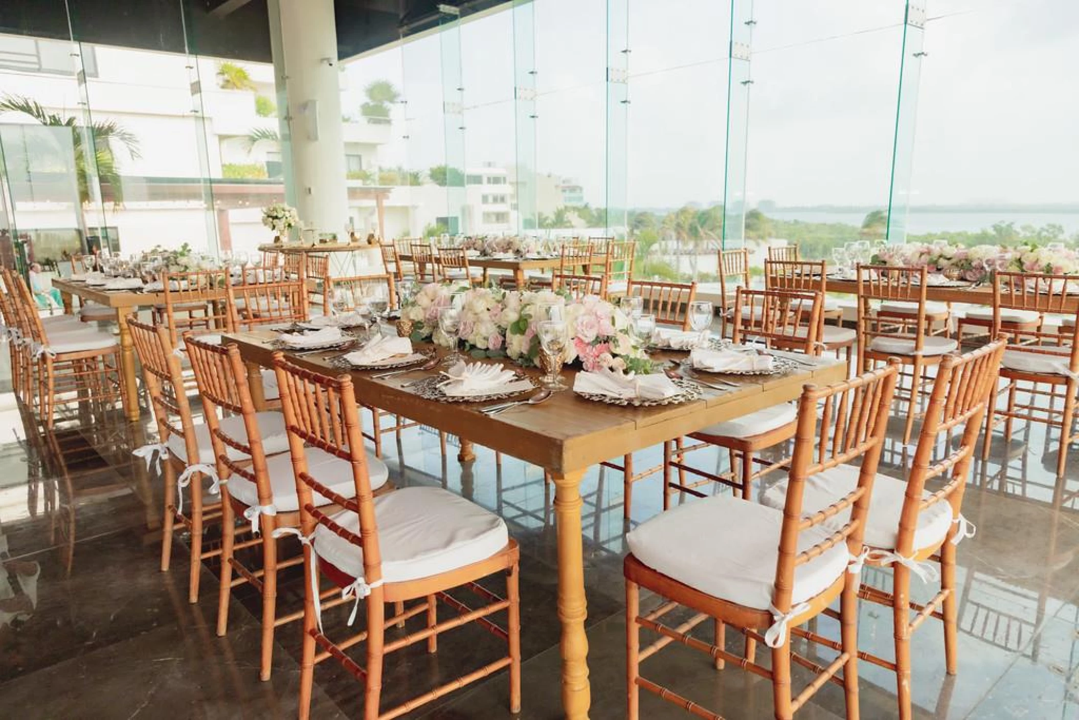 Dinner reception on the spice restaurant at Now Emerald Cancun