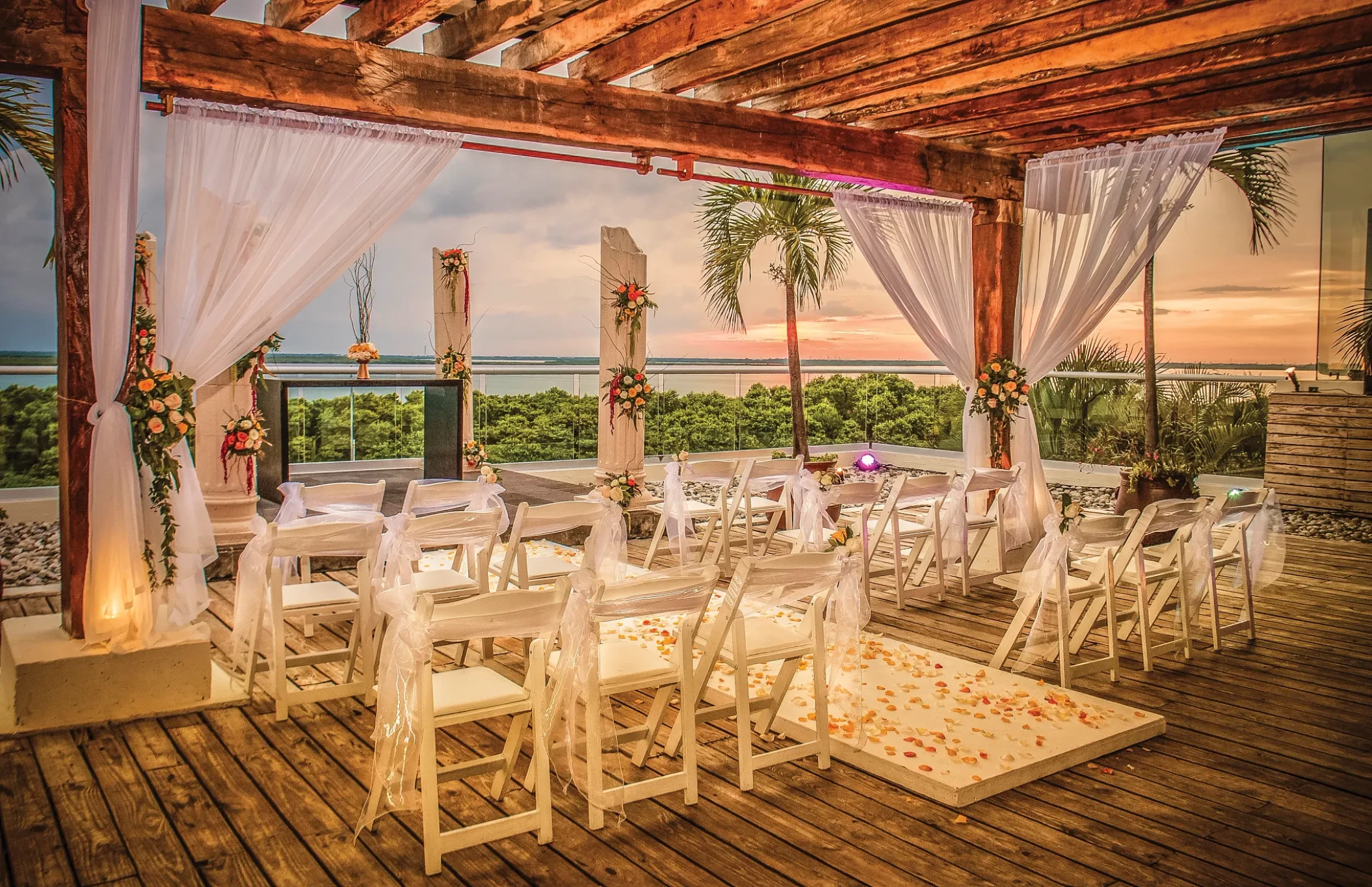 Wedding gazebo at Now Emerald Cancun