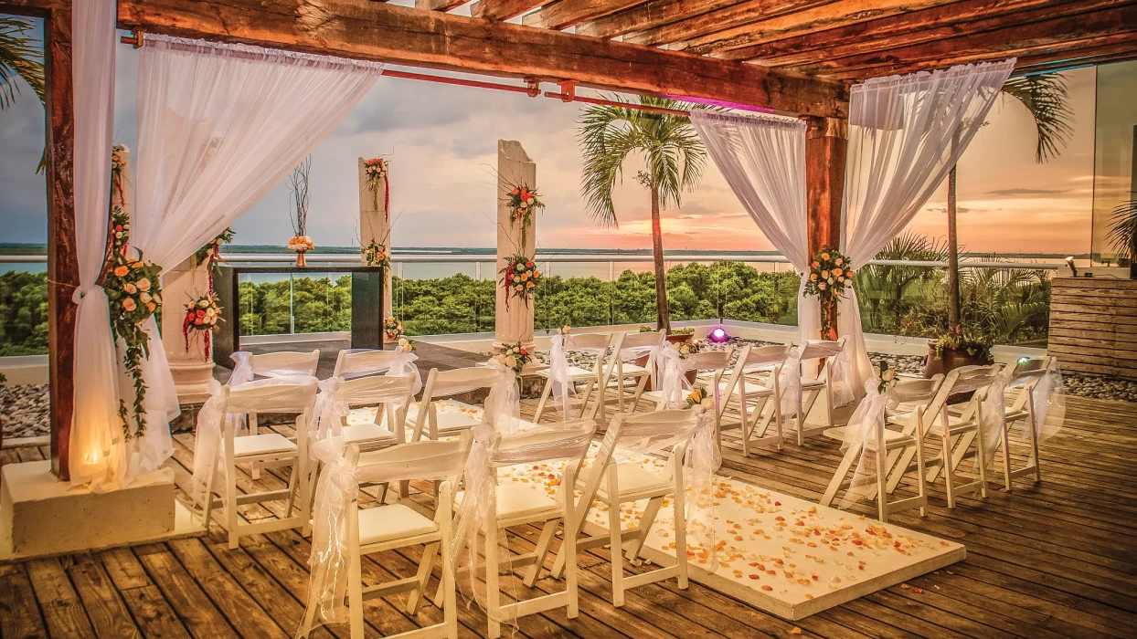 Wedding gazebo at Now Emerald Cancun