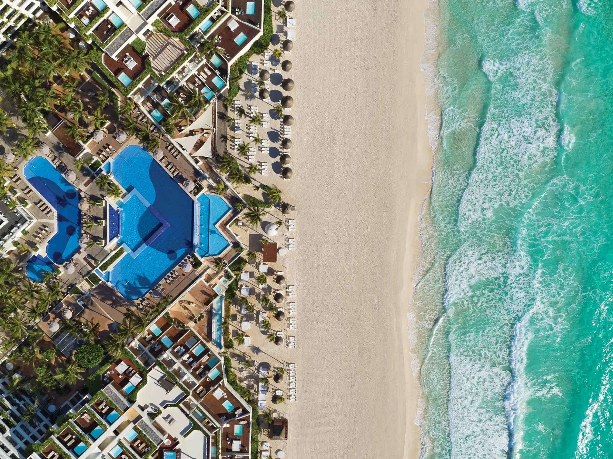 Pool aerialview at Now Emerald Cancun