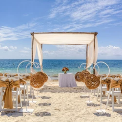 Beach Wedding venue at Ocean Coral and Turquesa Resort.