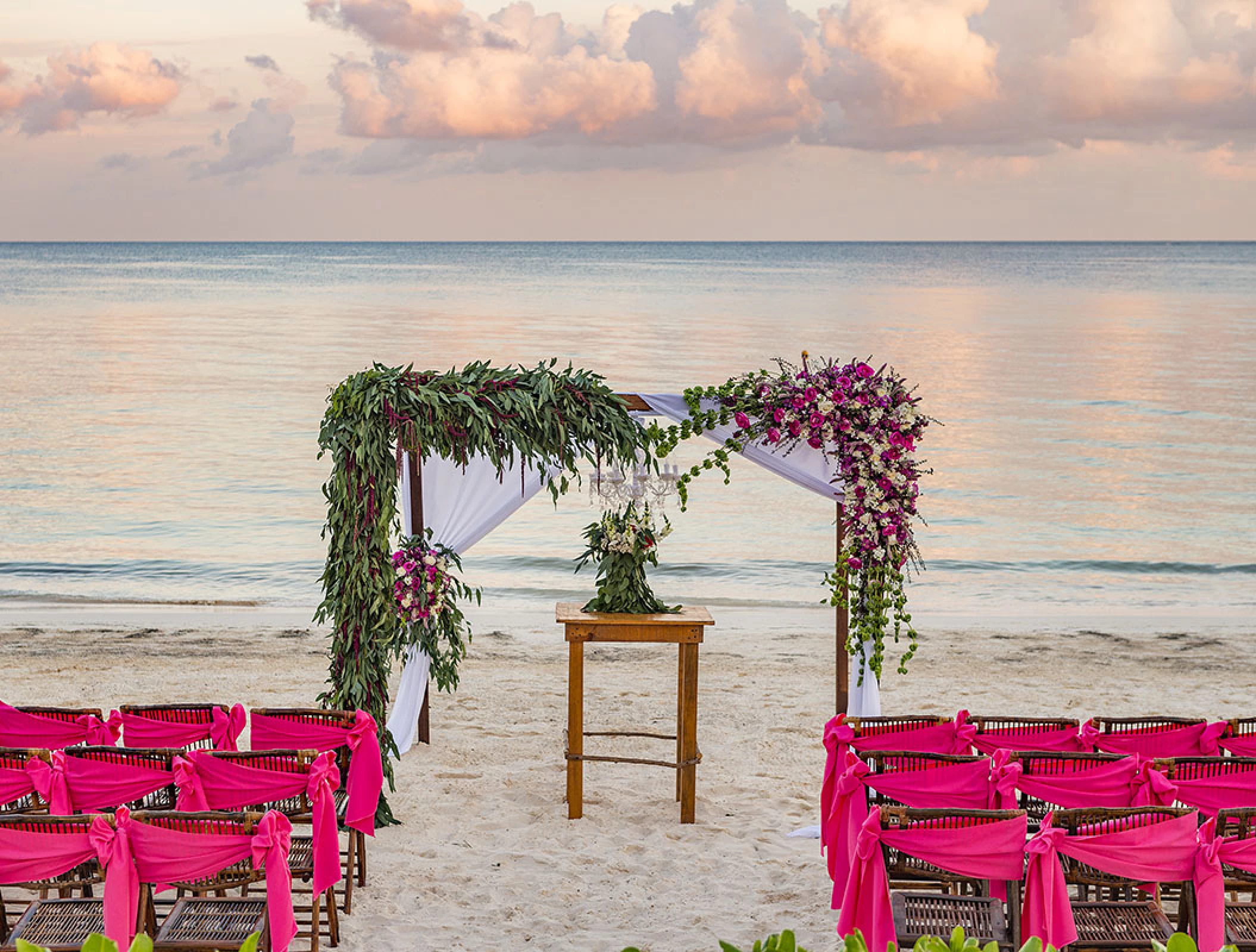 Beach Wedding venue at Ocean Coral and Turquesa Resort.
