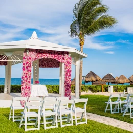 Garden gazebo setup at Ocean Coral & Turquesa Resort