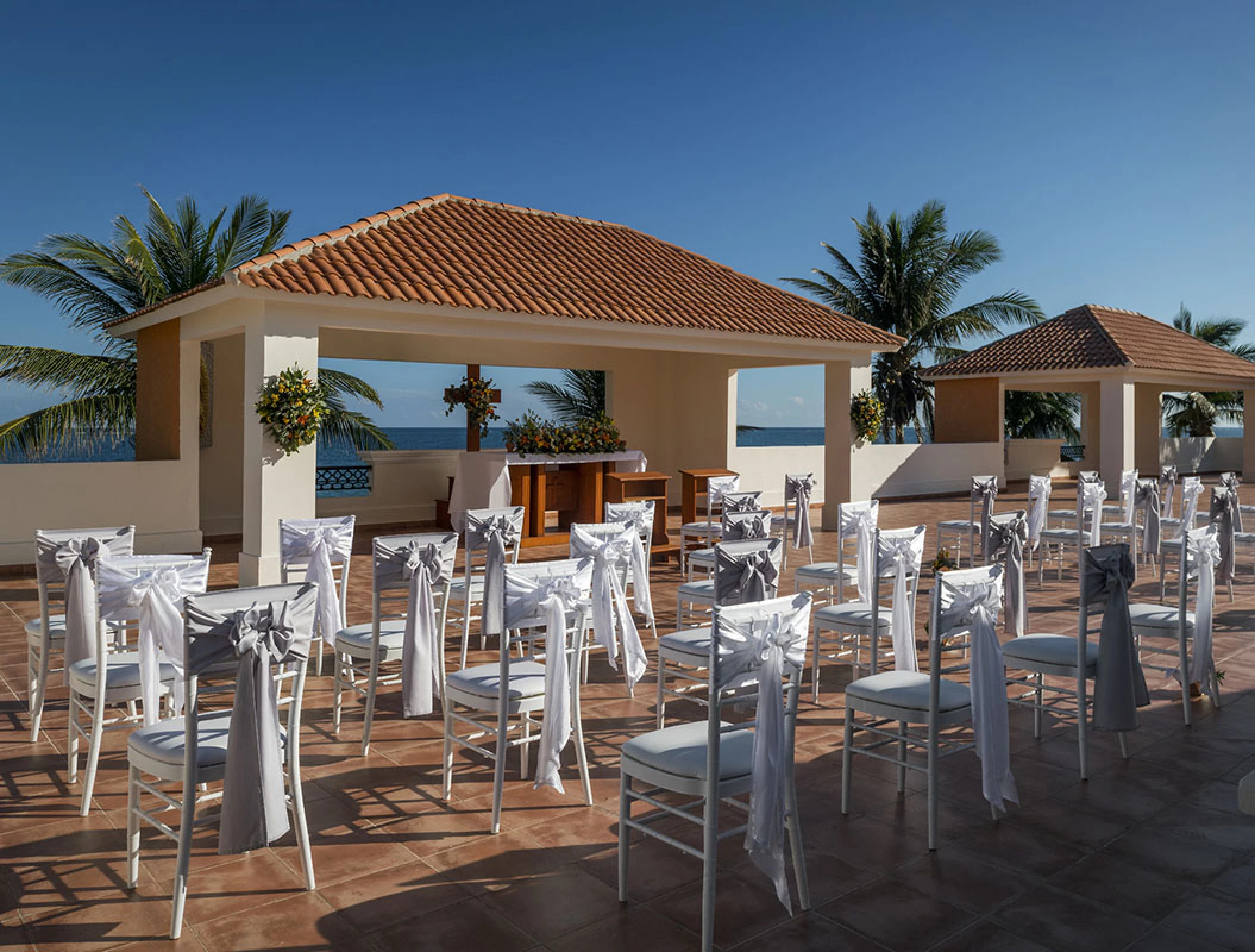 Turquesa Chapel Wedding venue at Ocean Coral and turquesa resort.