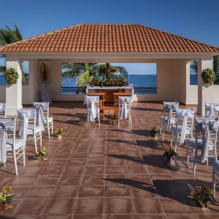 Turquesa Chapel Wedding venue at Ocean Coral and turquesa resort.