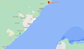 Google map of Palafitos Overwater Bungalows