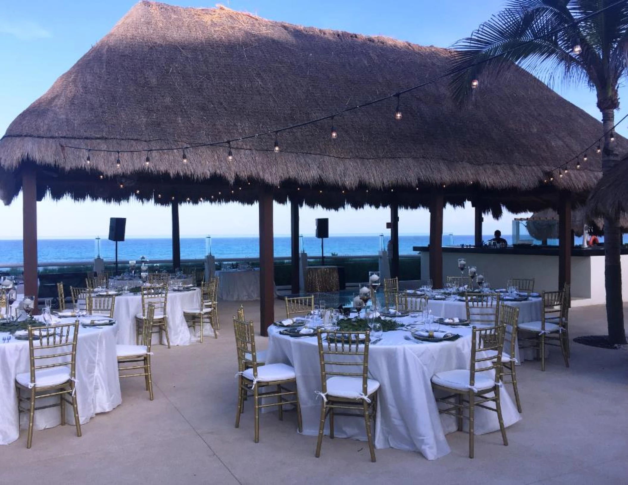 La palapa wedding venue at Paradisus Cancun