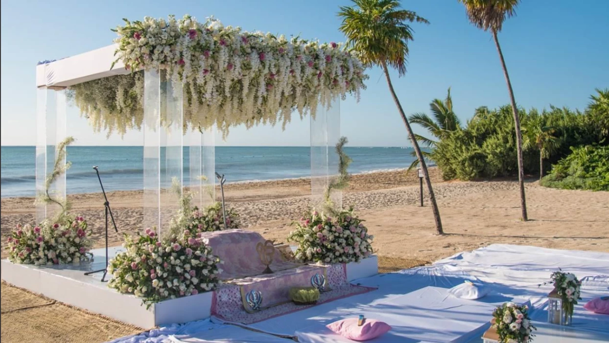 Paradisus Cancun wedding Ceremony beach venue