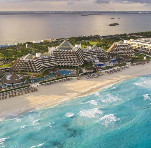 Paradisus Cancun aerial view