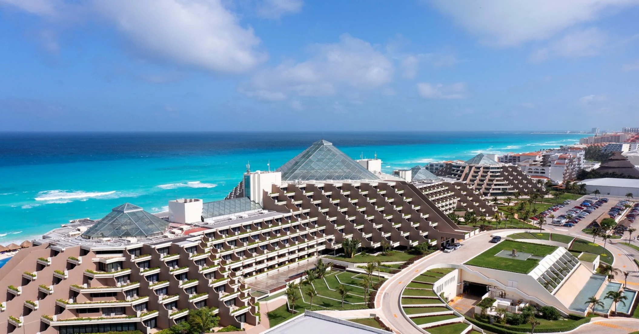 Paradisus Cancun aerial view