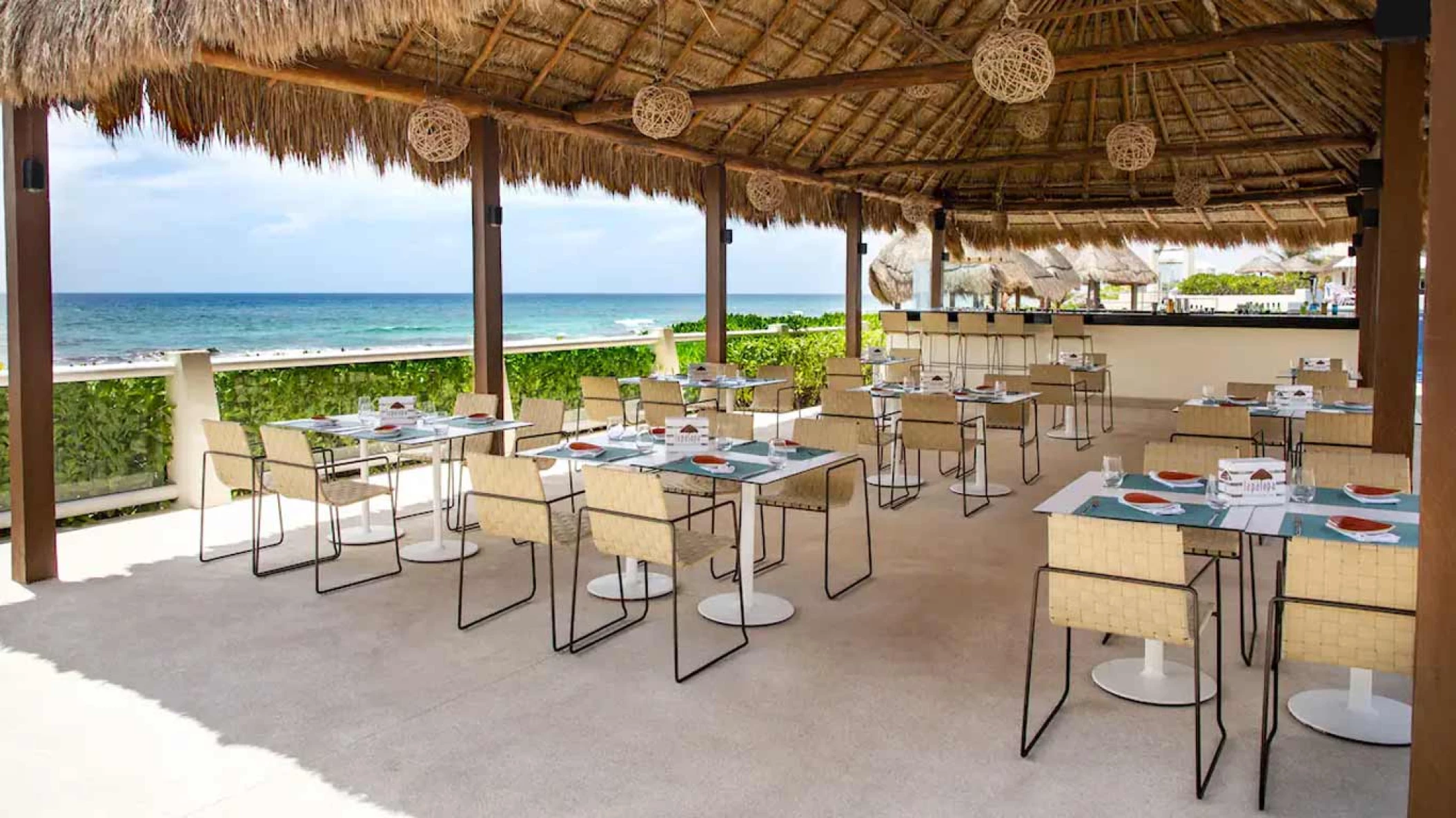 La palapa wedding venue at Paradisus Cancun