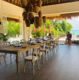 Dinner reception decor on Gabi club at Paradisus La perla and Paradisus Playa del Carmen
