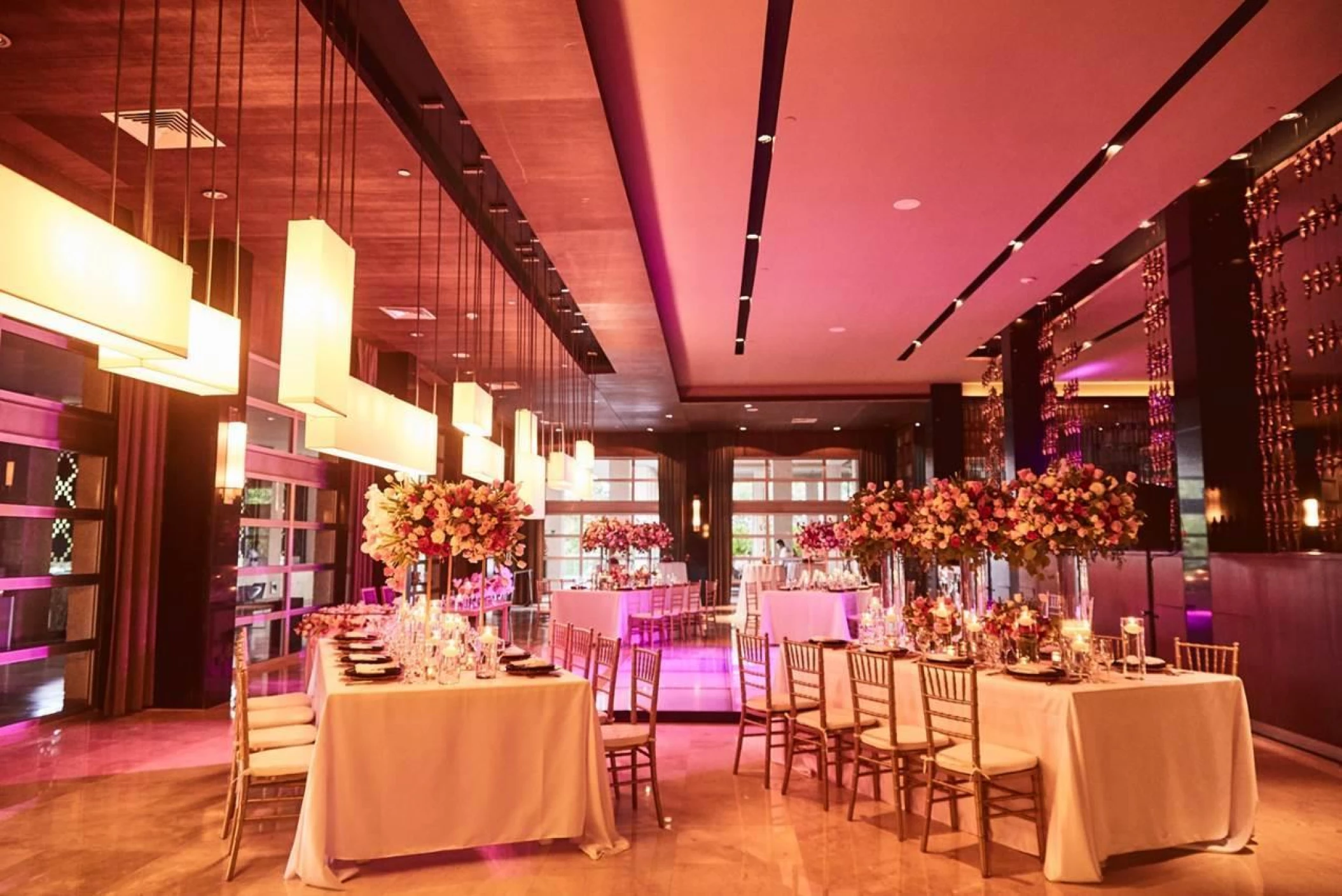 Dinner reception decor on Hadar Restaurant at Paradisus La Perla and Paradisus Playa del Carmen