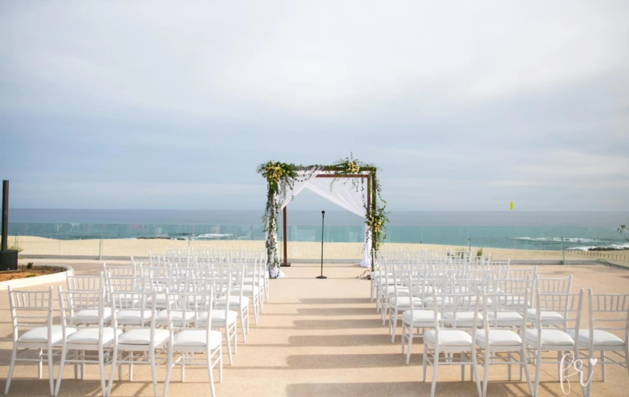 Dinner reception in the ocean terrace at Paradisus Los Cabos