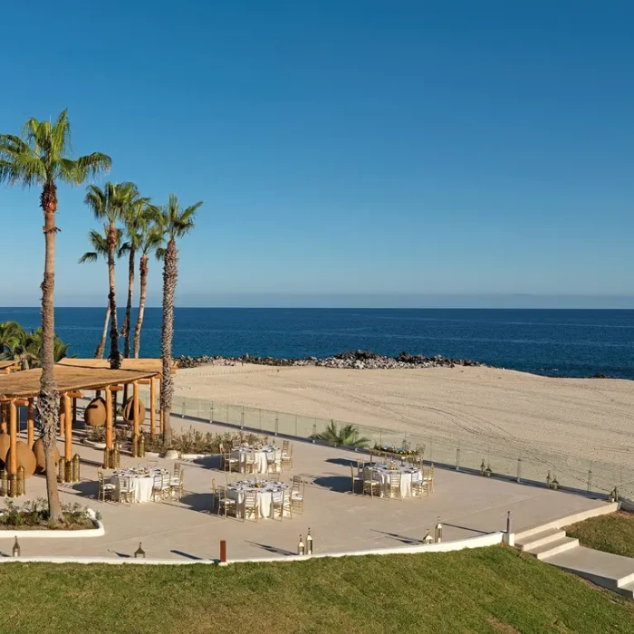 Cocktail party in the ocean pergola at Paradisus Los Cabos