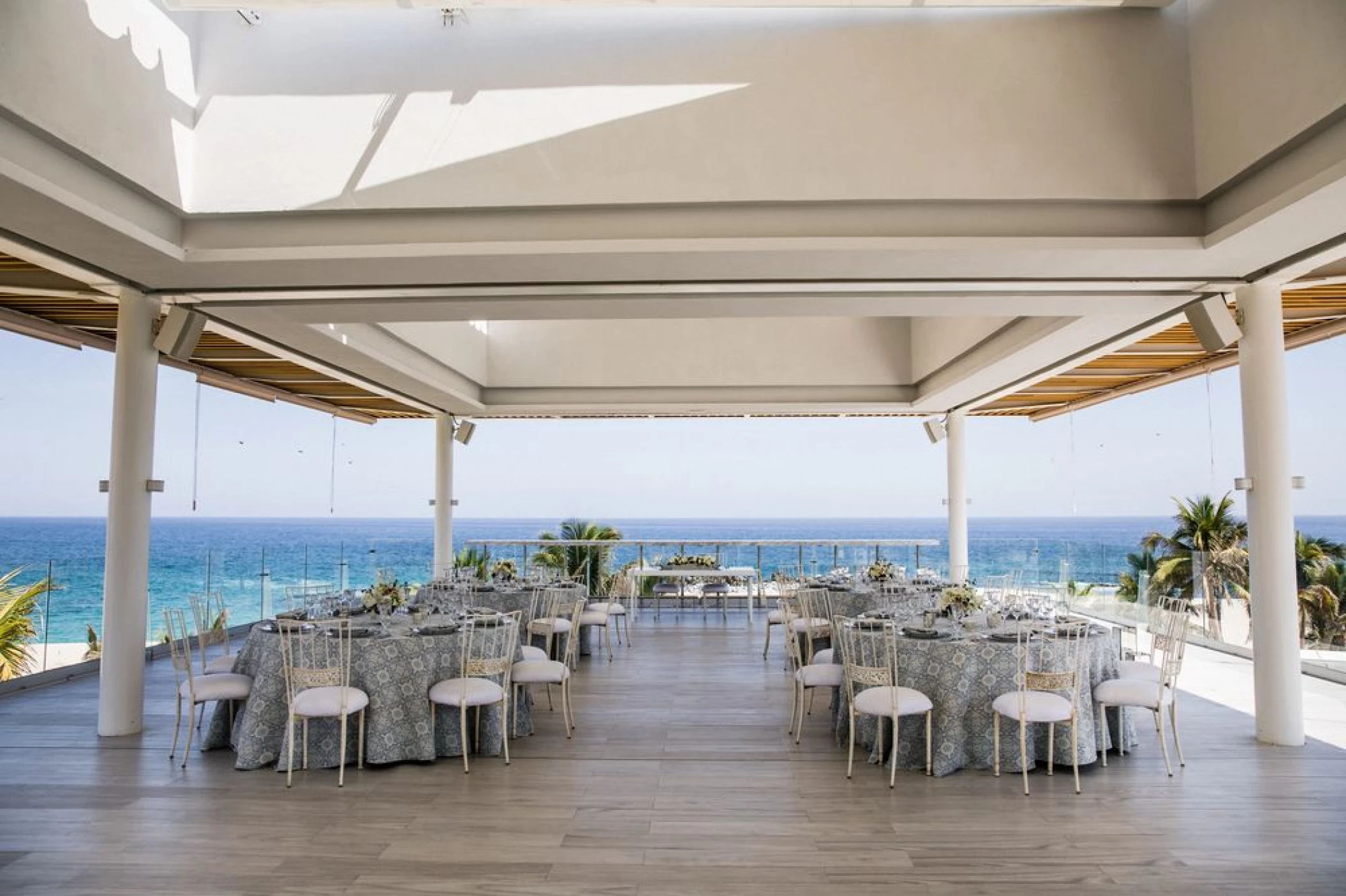 dinner reception at paradisus los cabos rooftop