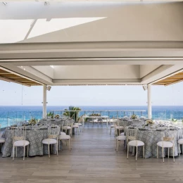 dinner reception at paradisus los cabos rooftop