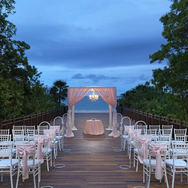 Paradisus La Perla deck wedding venue