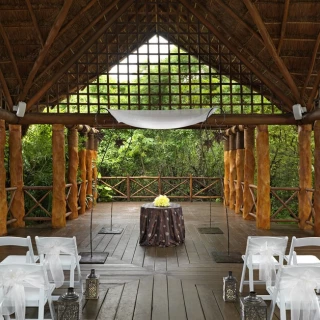 Paradisus La Perla jungle gazebo wedding venue