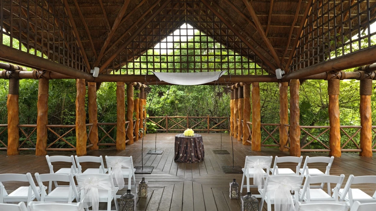 Paradisus La Perla jungle gazebo wedding venue