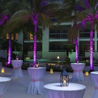 Paradisus Playa Del Carmen cocktail wedding venue at night