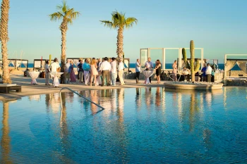 Constellation pool deck wedding venue at Pueblo Bonito Pacifica Golf & Spa Resort