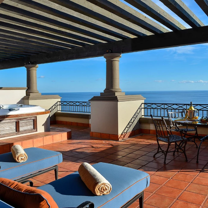 Balcony suite at Pueblo Bonito Sunset Beach Golf & Spa Resort