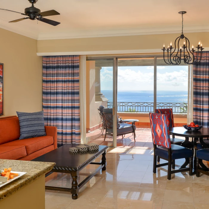 Living room suite at Pueblo Bonito Sunset Beach Golf & Spa Resort