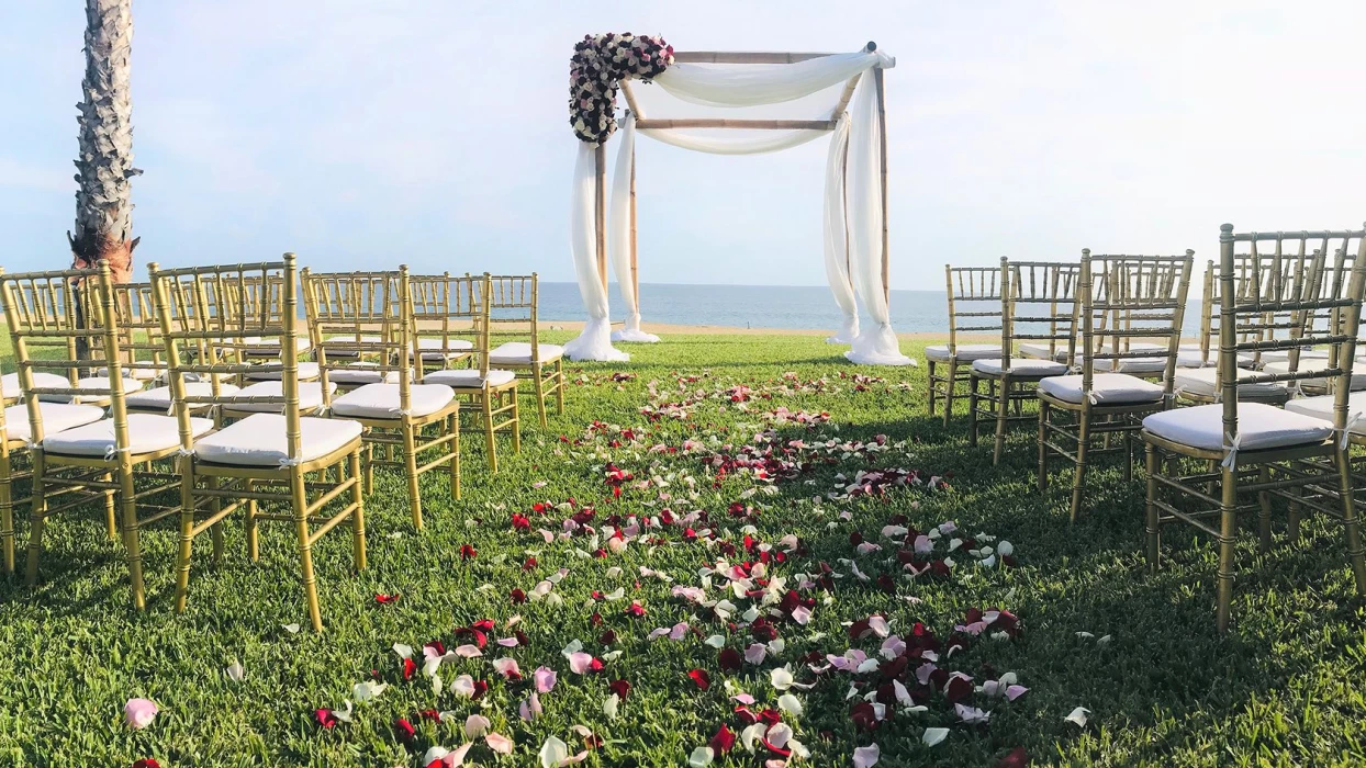 Lovers  Meadow Wedding venue at Pueblo Bonito Sunset Beach Golf & Spa Resort