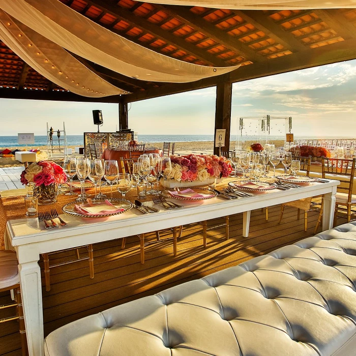 Ocean breeze deck wedding venue at Pueblo Bonito Sunset Beach Golf & Spa Resort