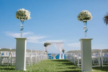 Sunshine garden wedding venue at Pueblo Bonito Sunset Beach Golf & Spa Resort
