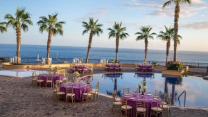 Swam terrace wedding venue at Pueblo Bonito Sunset Beach Golf & Spa Resort