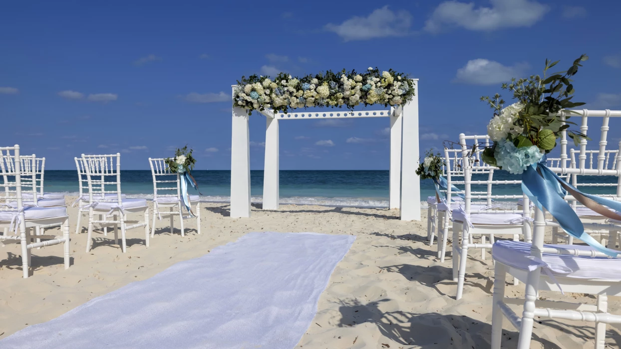 Planet Hollywood Adult Cancun beach wedding ceremony venue