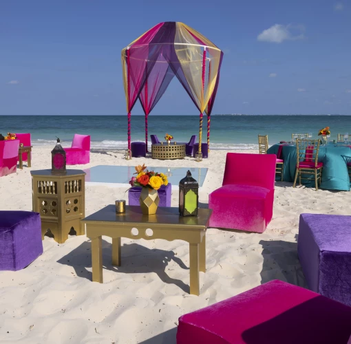 Planet Hollywood Cancun  Beach indian wedding