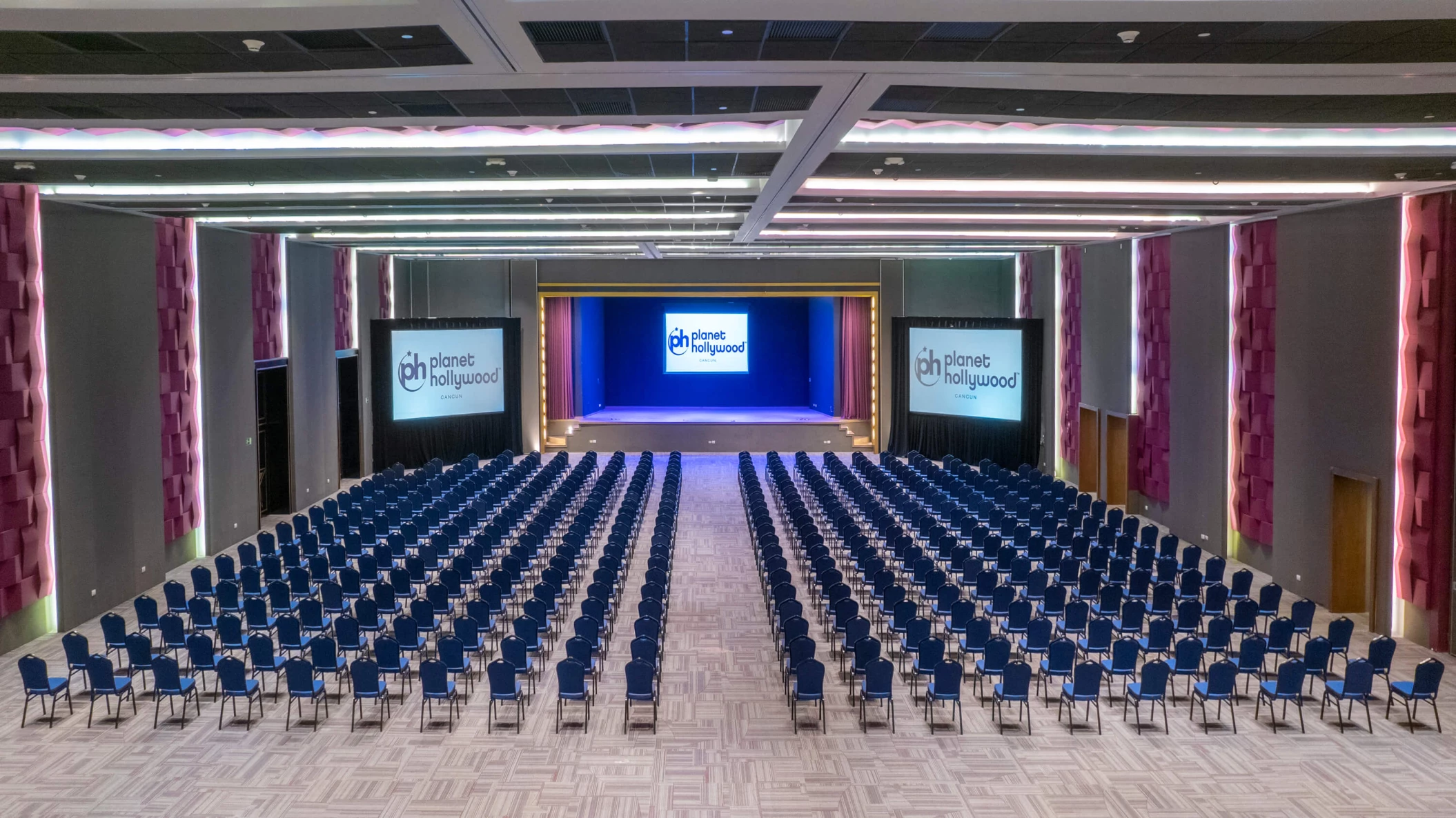 Blockbuster ballroom at Planet hollywood adult scene