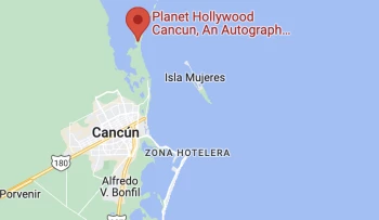 Planet Hollywood Cancun Resort map