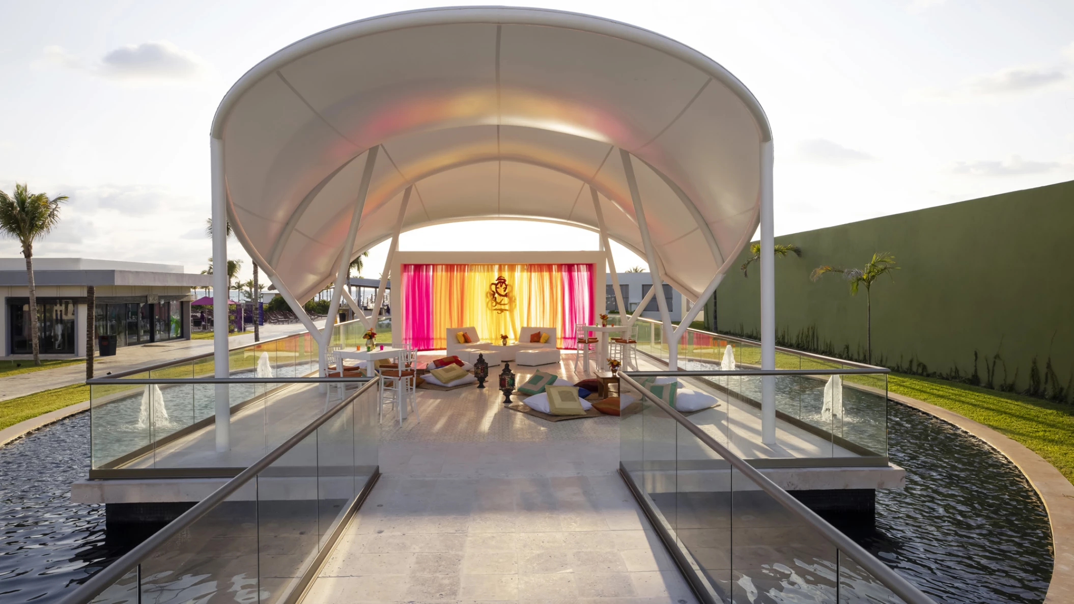 Indian ceremony on Palm Pavilion 1 and 2 at Planet Hollywood Cancun Resort and Spa