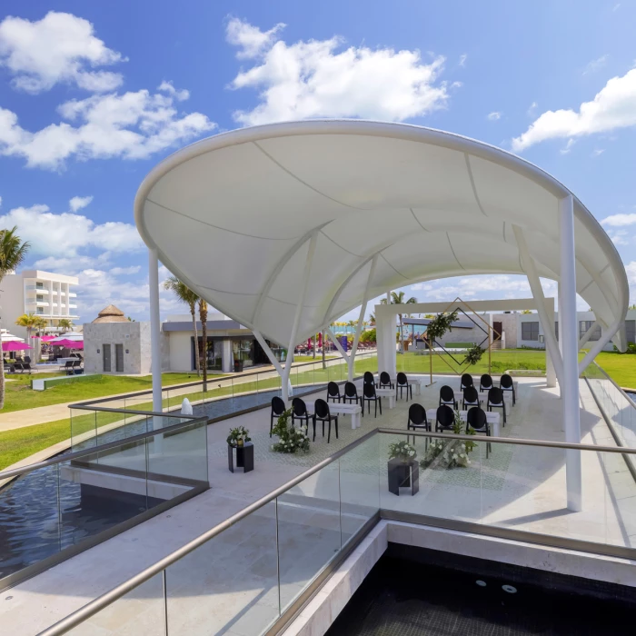 Ceremony on Palm Pavilion 1 and 2 at Planet Hollywood Cancun Resort and Spa