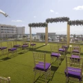 Ceremony wedding on Rooftop wedding gusto at Planet Hollywood Cancun Resort and Spa
